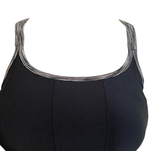 90 Degree by Reflex women's medium black tankini swimsuit top lightly padded - Picture 5 of 7